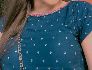 Blue Polka Dot Kurti