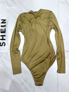 Shein Asymmetrical Neck Cut-Out Bodysuit