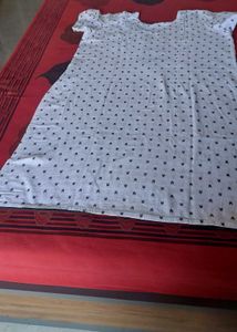 White Kurta with Black Embellishment