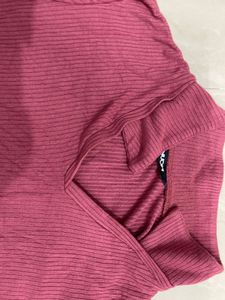 Ribbed Red Tshirt