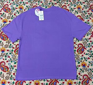 SHEIN Purple Buttercup graphic print T-Shirt