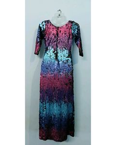 Rainbow Dress Party Wear
