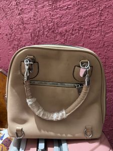 Stylish Beige Handbag