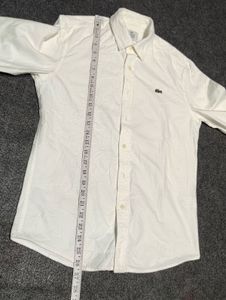 Authentic Lacoste Live Luxury White Casual Shirt