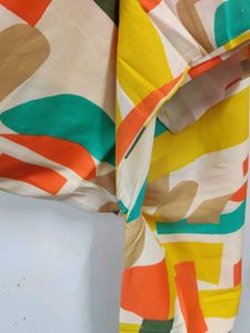Colorful Abstract Print Kurta Set