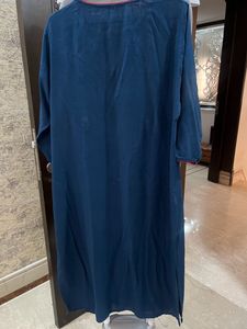 Be Indi Navy Embroidered Plazzo Set