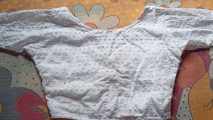 Elegant White hakoba Blouse
