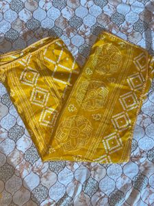 Vibrant Yellow Bandhani Dupatta