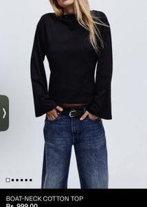 H&M boatneck backless Top