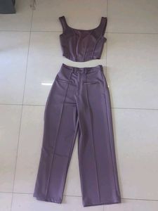 Stylish Mauve Corset Co-ord Set