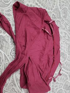 Maroon Cotton Blouse