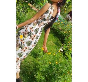 floral one piece dress