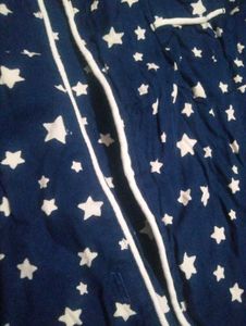 Cozy Star Print Pajama Top