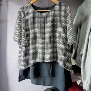 Navy Blue Layer Blouse