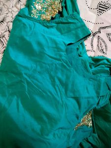 Teal Embellished Gown