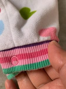 Baby Girl's Cute Heart Print Onesie