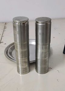 Set of 6 New Stainless Steel Glasses