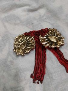 Red Tassel Earrings
