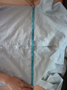 Women B&amp;W Striped Shirt with Statement Bow Collar