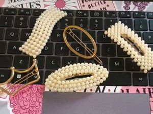 Pearl/ Metal Hair Clips Set
