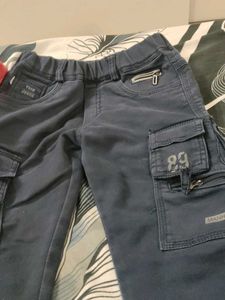 Stylish Blue Cargo Pants