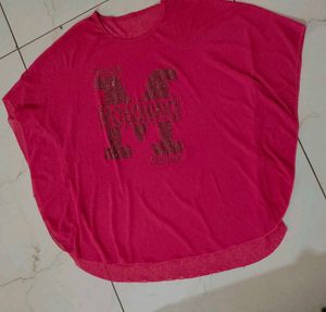 Moschino Pink Embellished Tunic Top