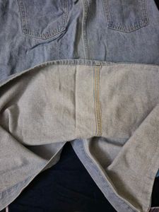 Light Wash Denim Button-Front Midi Skirt