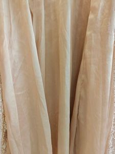 Elegant Peach Lace Ethnic Gown