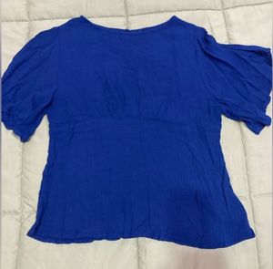 ONLY Casual Regular Sleeves SolidWomen Blue Top