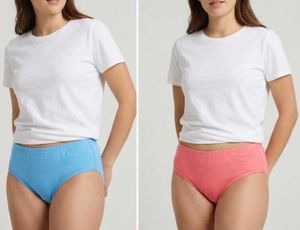 Combo Violet and Light Red Women's Briefs