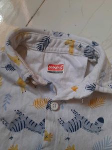 Cute Baby Boys Safari Shirt