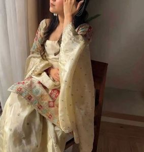 Elegant Fancy Cream Kurta Set. Perfect for Diwali!