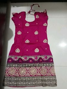 Stunning Fuchsia Embellished Lehenga Choli