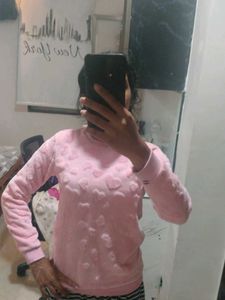 Cute Pink Heart Sweater