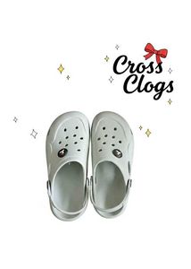 Grey foam clogs
