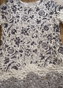 Floral Lace Tunic Top