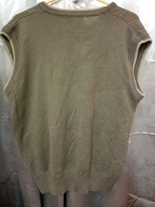 Korean Style Tan Unisex Knit Vest