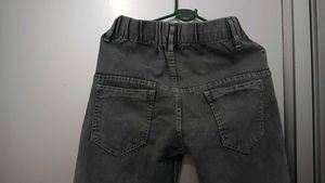 Grey Wash Wide Leg Jeans