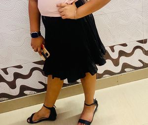 Brown Stretchable Skirt