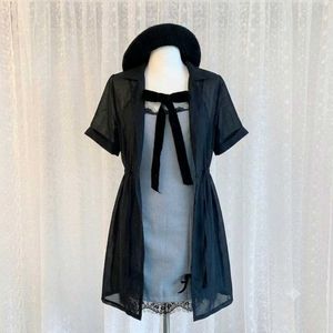 Chic Black Duster kimono