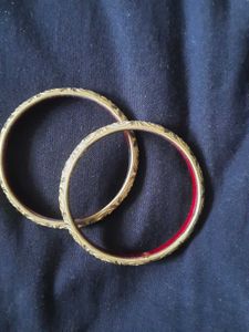 Set of Four Ornate Bangles And Two thick Bangle