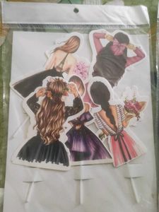 Cake Topper Decorations Set pack of 4