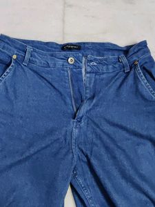 Blue Wide Leg Jeans