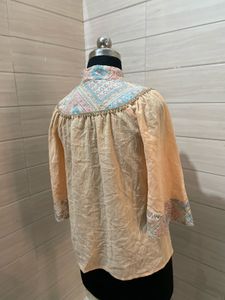 Vintage Elegant Embroidered Tunic Top