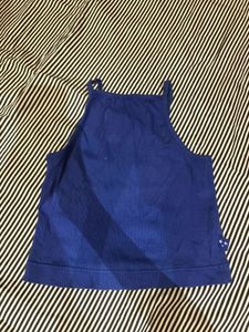 Blue Ribbed Tank Top 💙🦦