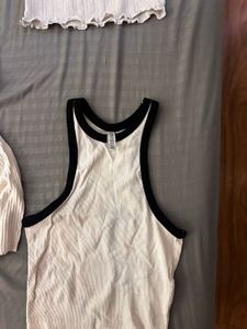 set of 4 White summer Tops