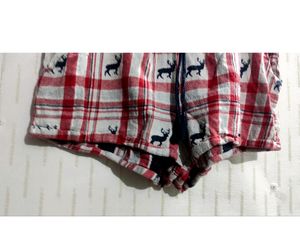 Plaid Deer Print Shorts