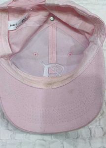 Pink Baseball Cap with 'A' Detail