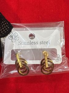Gold Tone Hoop Earrings
