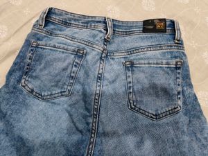 DNMX Women denim flared jeans